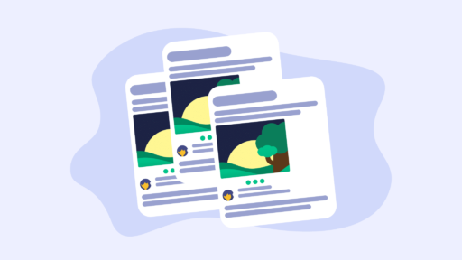 A graphic showing duplicate posts. Indicating that the blog is about content syndication.